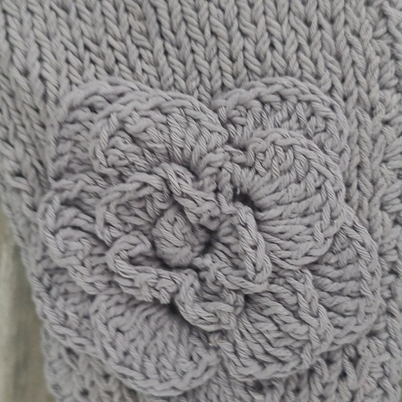 New Lot of 4 Crochet Knit Neckwarmers Headbands Grey Pink Red Turquoise Sparkle - Picture 9 of 15